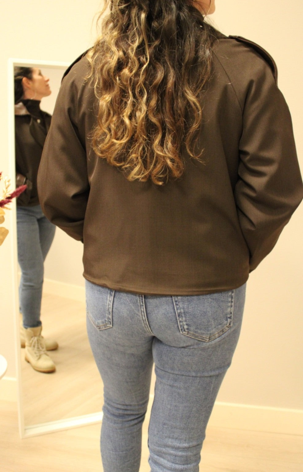 🤎 Brown Cropped Trenchcoat