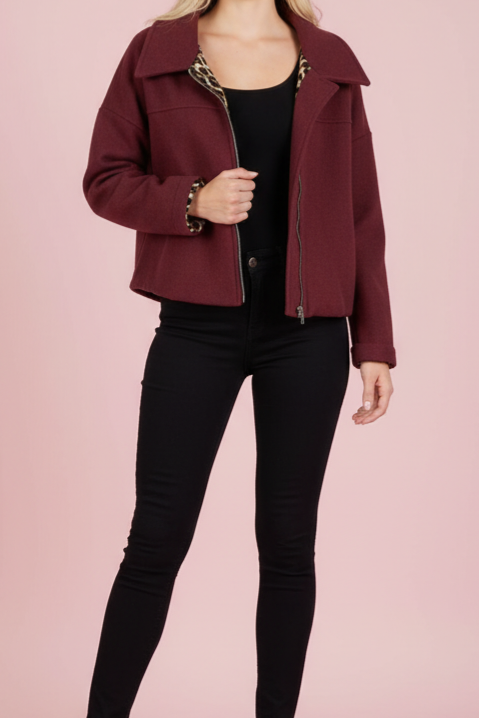 Reversible Leopard Jacket – Wine Edition 🍷🐆